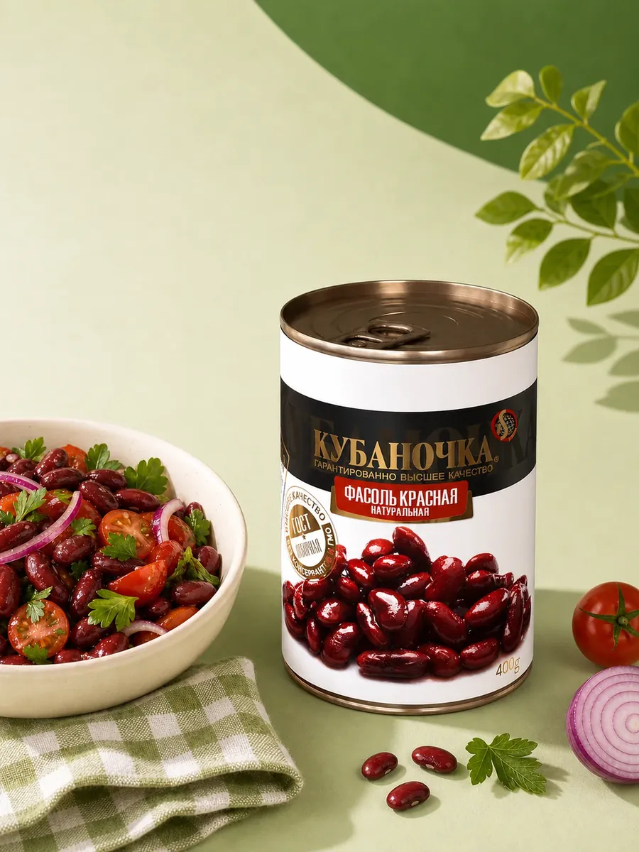 Бобовые и овощи Кубаночка