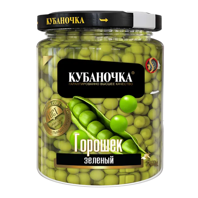 Горошек зеленый, консерв, 260 г
