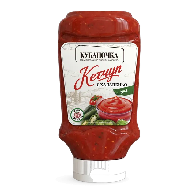 Кетчуп №4 с халапеньо, 500 г