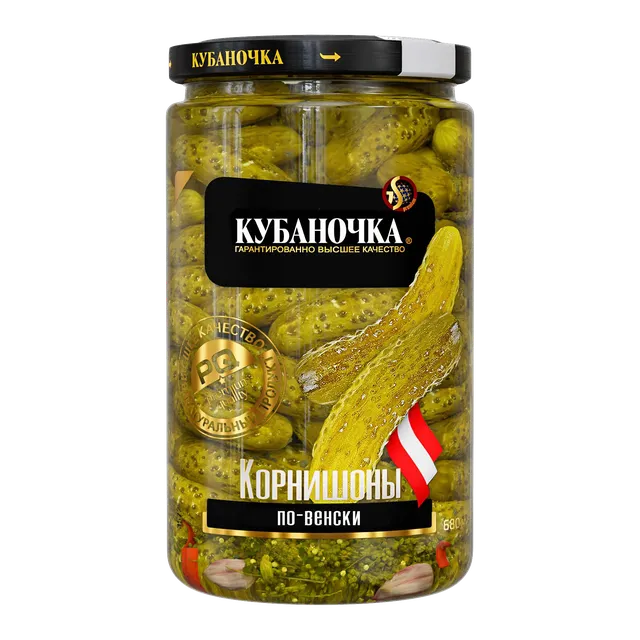 Корнишоны «По-Венски» 3-6 см, 680 г