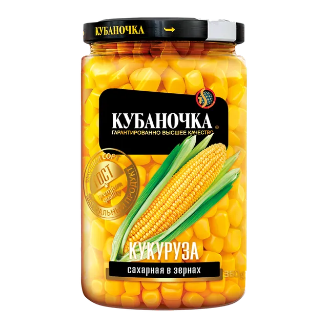 Кукуруза сахарная в зернах, 360 г