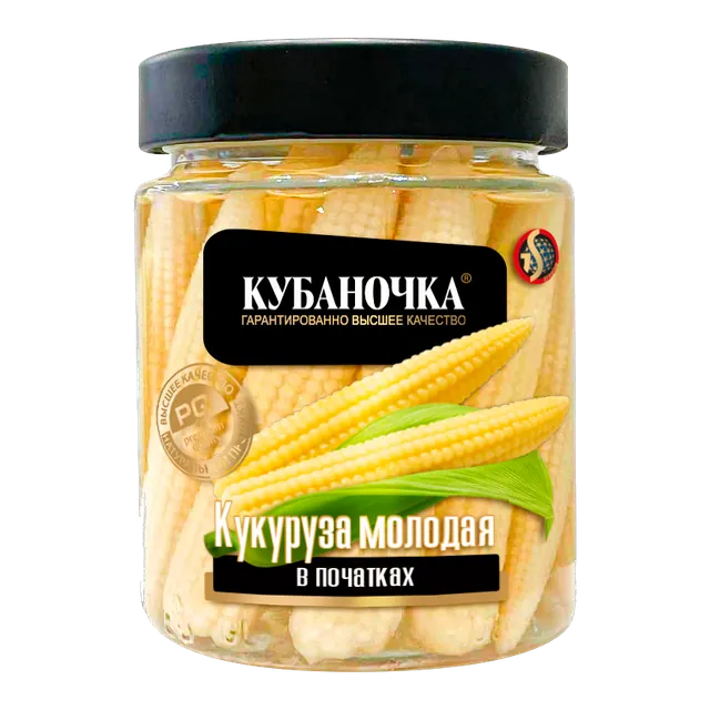 Кукуруза молодая в початках, 260 г