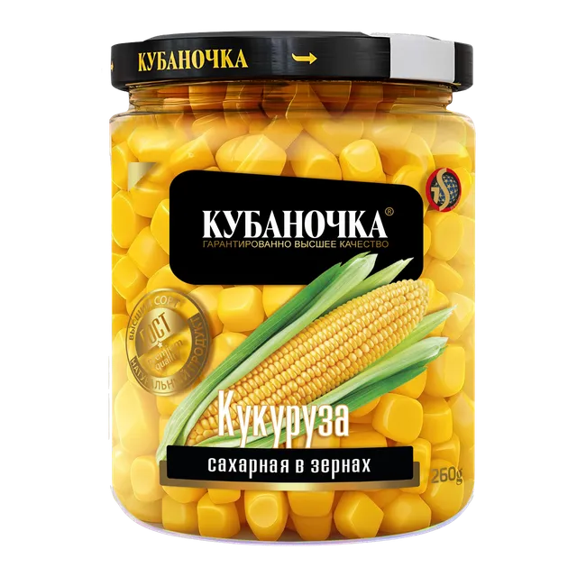 Кукуруза сахарная в зернах, 260 г