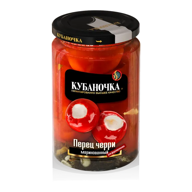 Перец Черри острый маринов. с маслом, 360 г