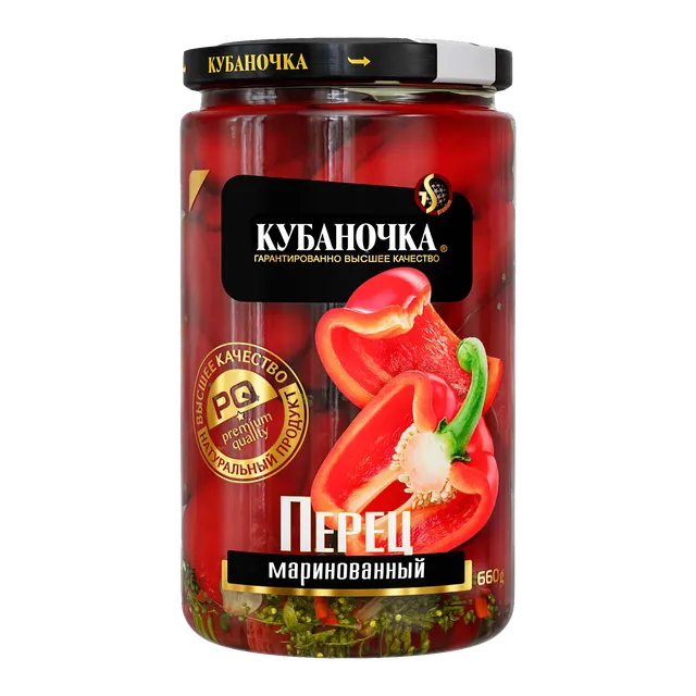 Перец сладкий маринованный, 660 г